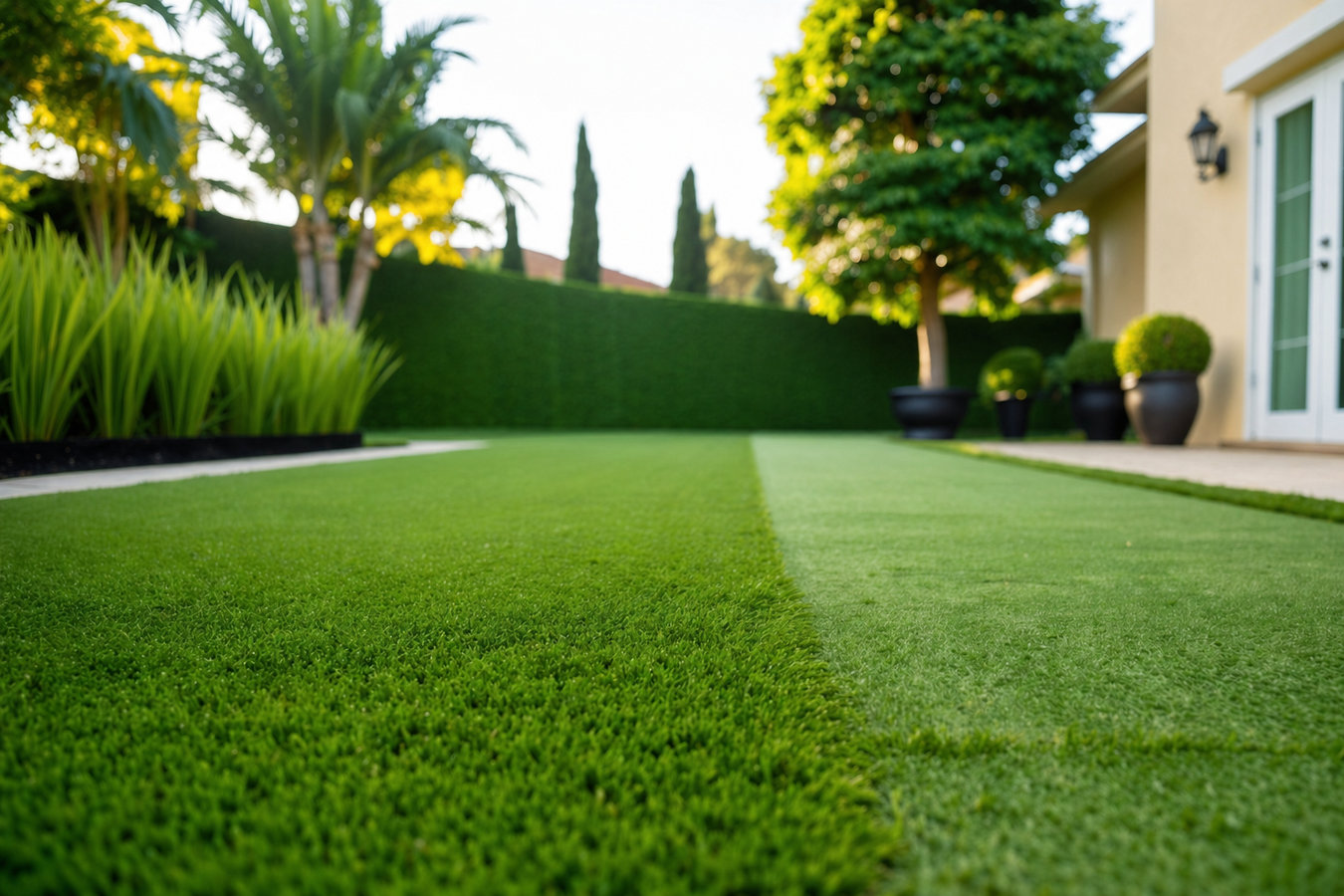 Synthetic lawn turf
